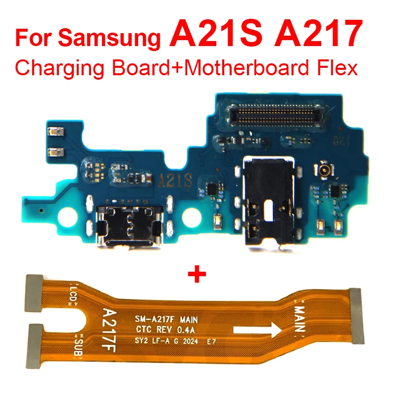 

A21S A217 USB Charge Port Jack Dock Connector Charging Board For Samsung Galaxy A21S SM-A217F A217N Motherboard Main Flex Cable