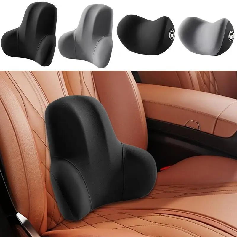 Lumbar Pillow For Driving Seat Moisture-Absorbing Auto Seat Headrest Pillow Portable Lumbar Pillow For Travel Breathable Neck