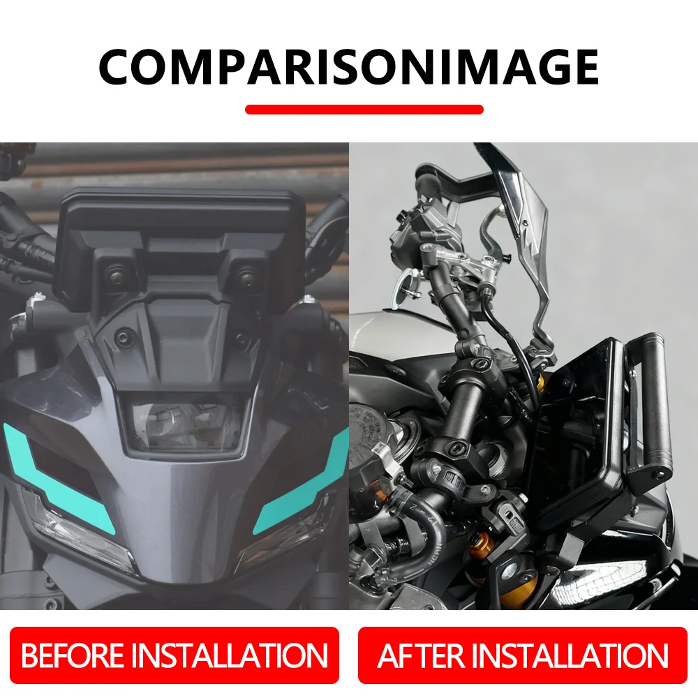 دراجة نارية لتحديد المواقع والملاحة حامل هاتف قوس حامل هاتف المحمول حامل تمديد بار لياماها MT-09 MT09 SP Y-AMT 2024-2025 #5