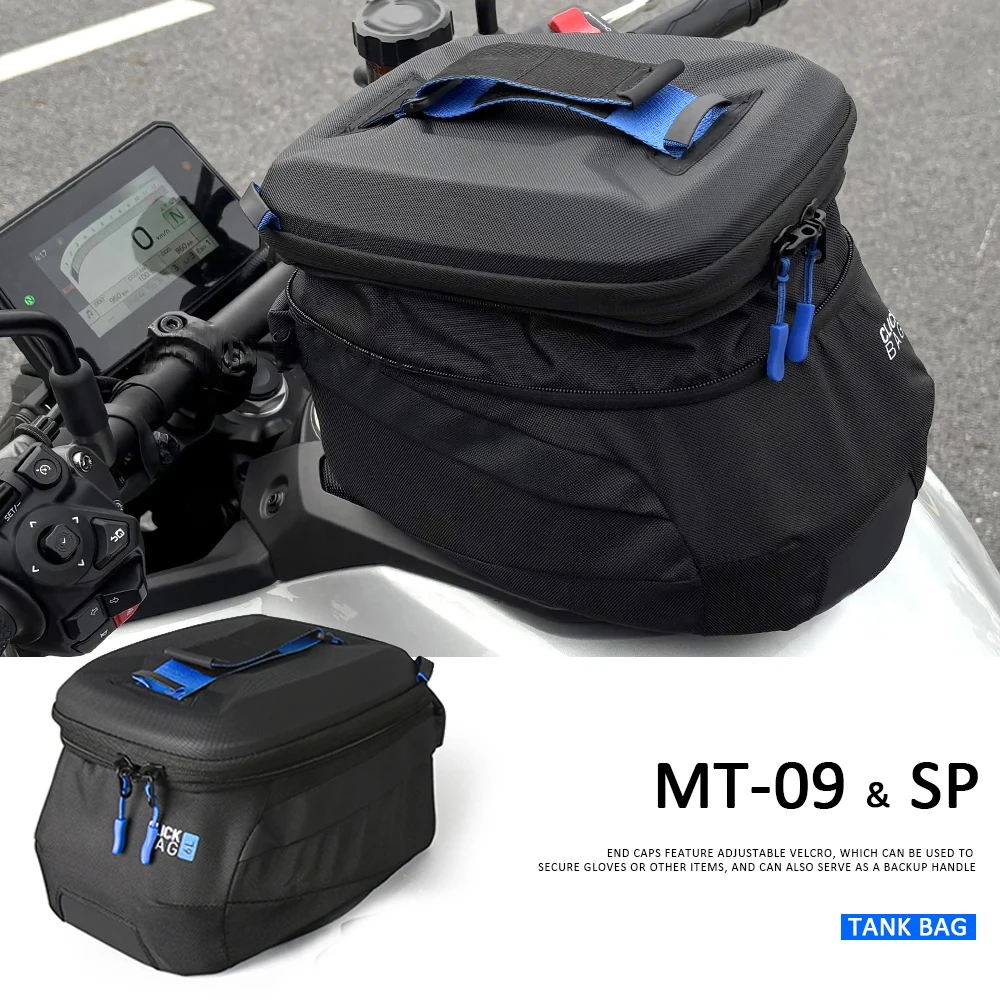

2024 2025 2026 Motorcycle Tank Bag Quick Release Waterproof 6L Black New For YAMAHA MT 09 MT-09 MT09 SP Accessories