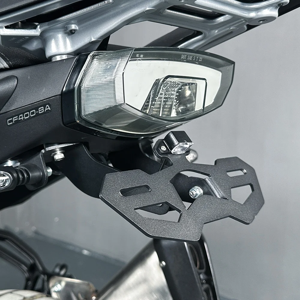 Motorcycle Tail Tidy License Plate Holder With LED Plate Light Fit  450MT IBEX 450  800MT-X CF MOTO 450 MT 800MTX