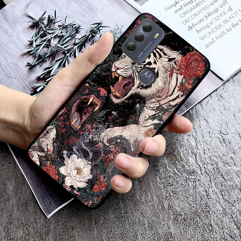 

Japanese tiger Art Phone Case For Motorola Moto G85 G55 G05 G14 G75 G31 G50 G10 G20 G30 G60 G13 G32 G84 G54 G53 G72 G24 Power