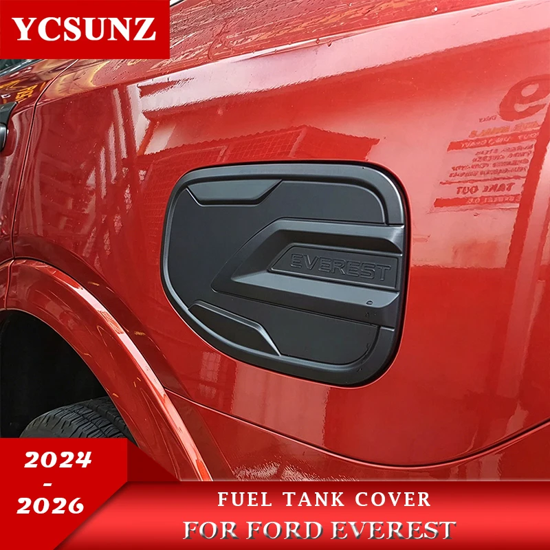

ABS Matte Black Fuel Tank Cover For Ford Everest 2023 2024 2025 2026 Car Accessories YCSUNZ