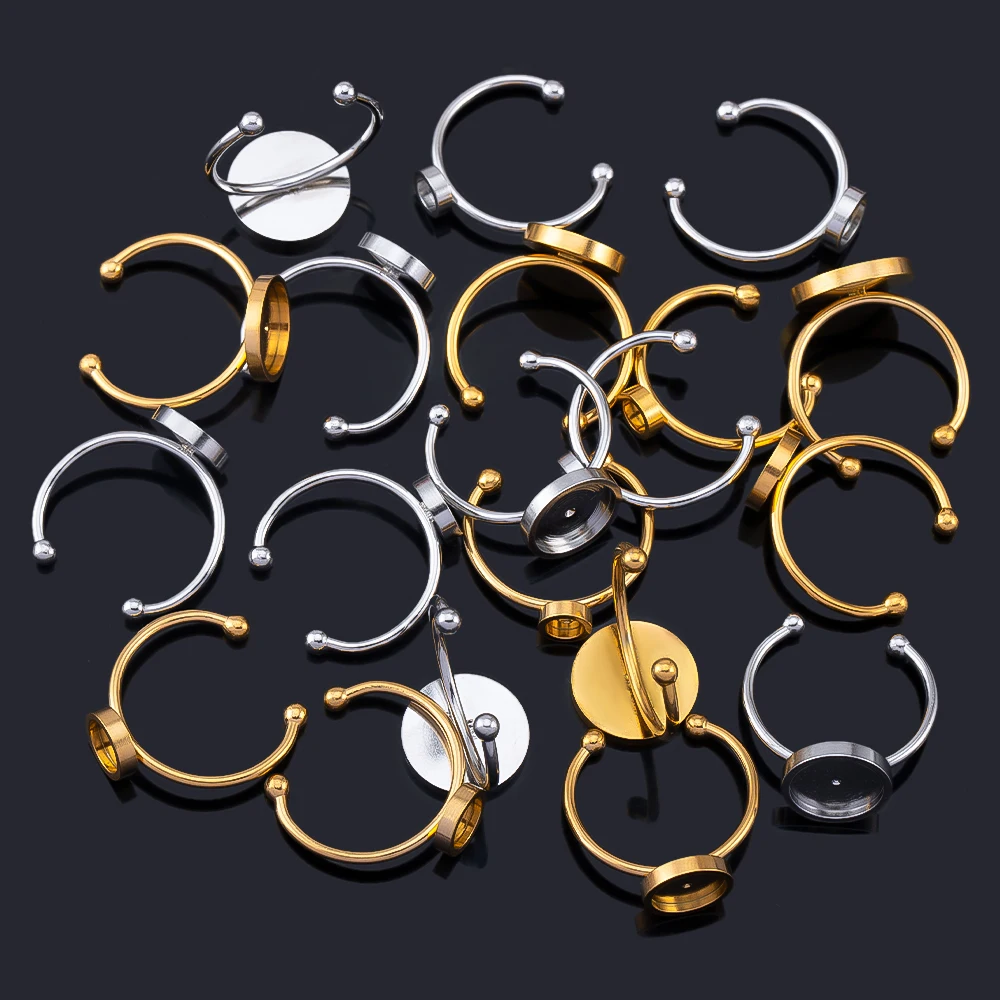 10 個調節可能なオープンフィンガーリング設定ステンレス鋼 - Ring Set Adjustable のレビューと価格