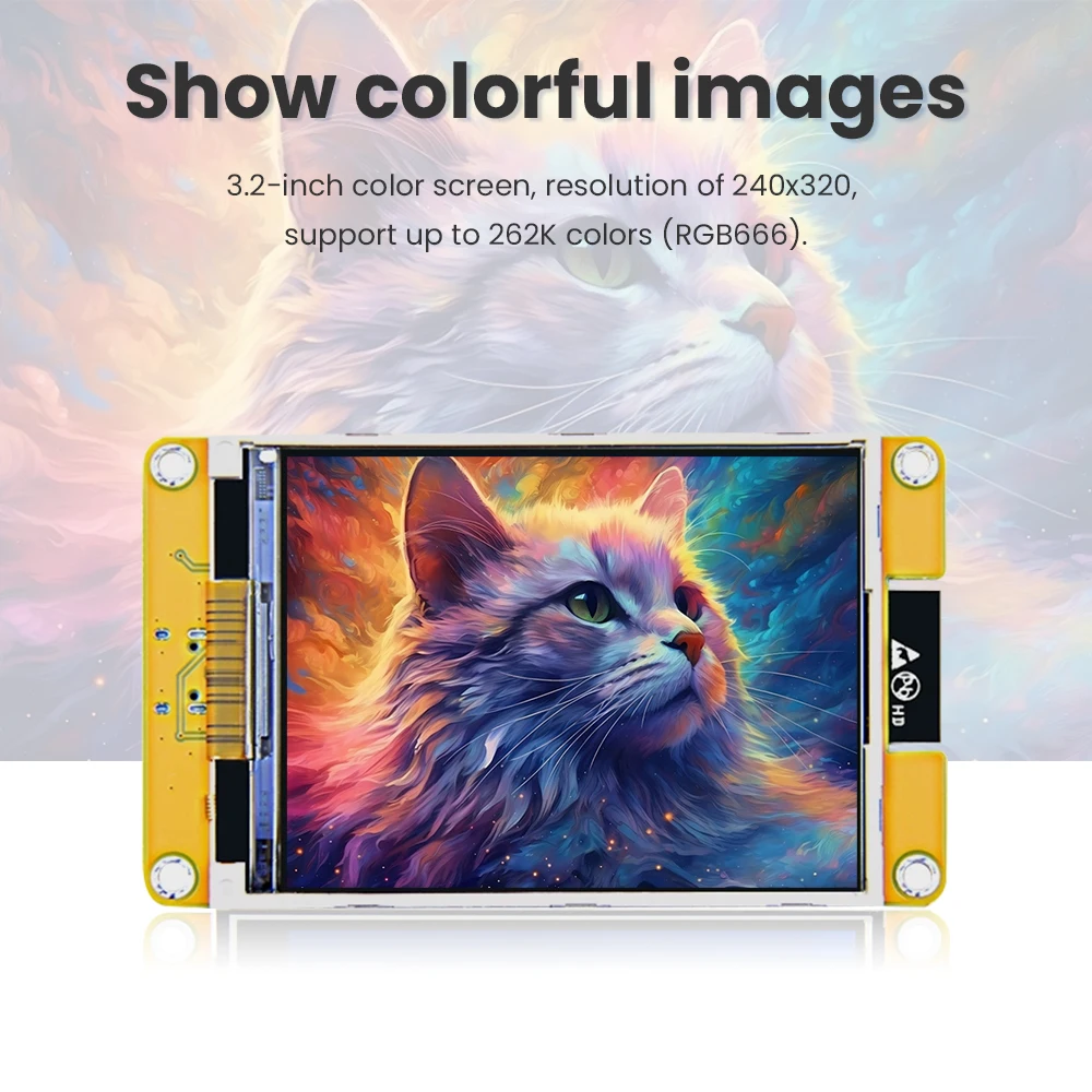 3.2 inch ESP32-WROOM-32E TFT Screen 240x320 LCD Dispaly,XPT2046 Driver IPS Full Viewing Angle,SPI interface For Arduino ESP32