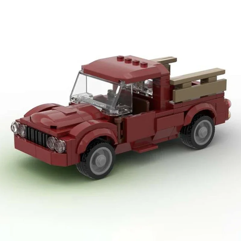 

City Vehicle MOC 10290 Holiday Truck Classic Pickup Building Blocks Model Bricks Sets Assemble Display Children's Toy present
