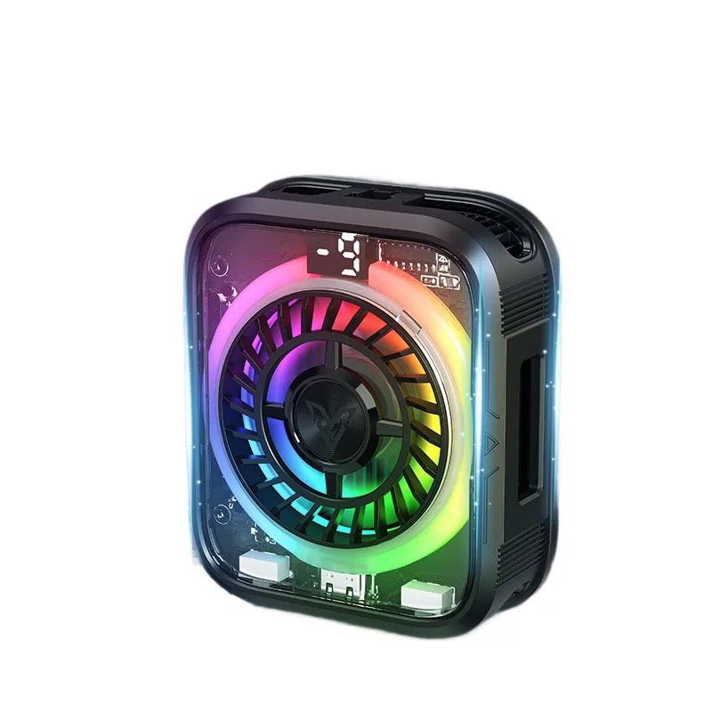 Magnetic Semiconductor Cooling Phone Cooler for Gaming, RGB Light Effect, Quiet Cooling for Live Streaming