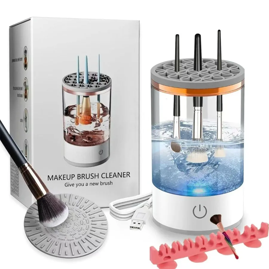 

Makeup Brush Cleaner Machine Portable Electric Makeup Brush Cleaner Efficient Deep Cleaning Makeup Brushes Automatic Spinning M