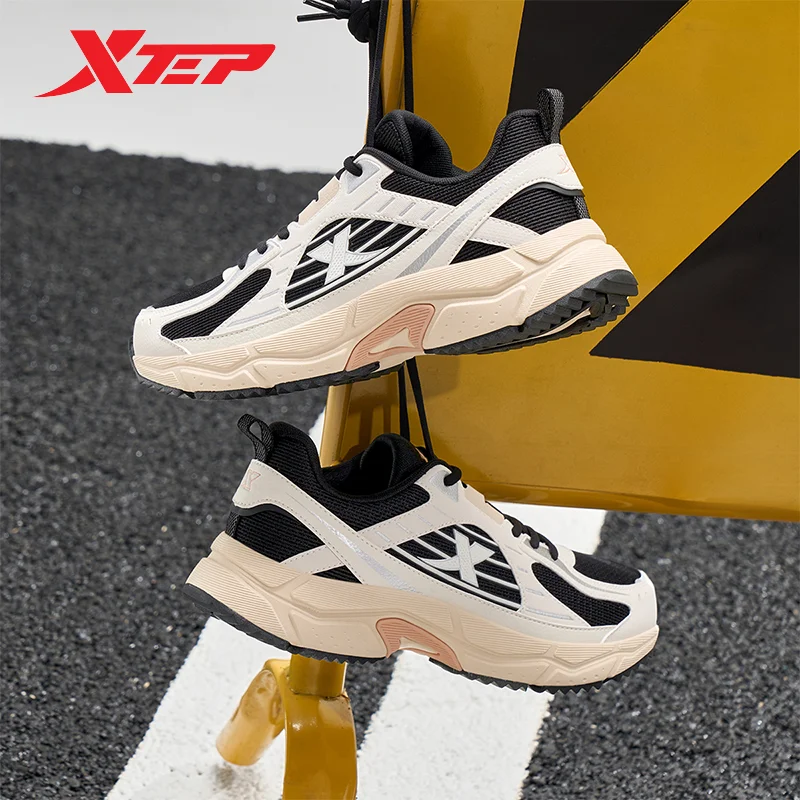 Xtep Running Shoes For Women 2024 Autumn Street Style Fashion Sports Shoes Durability Increase Comfortable Sneakers 876318110079