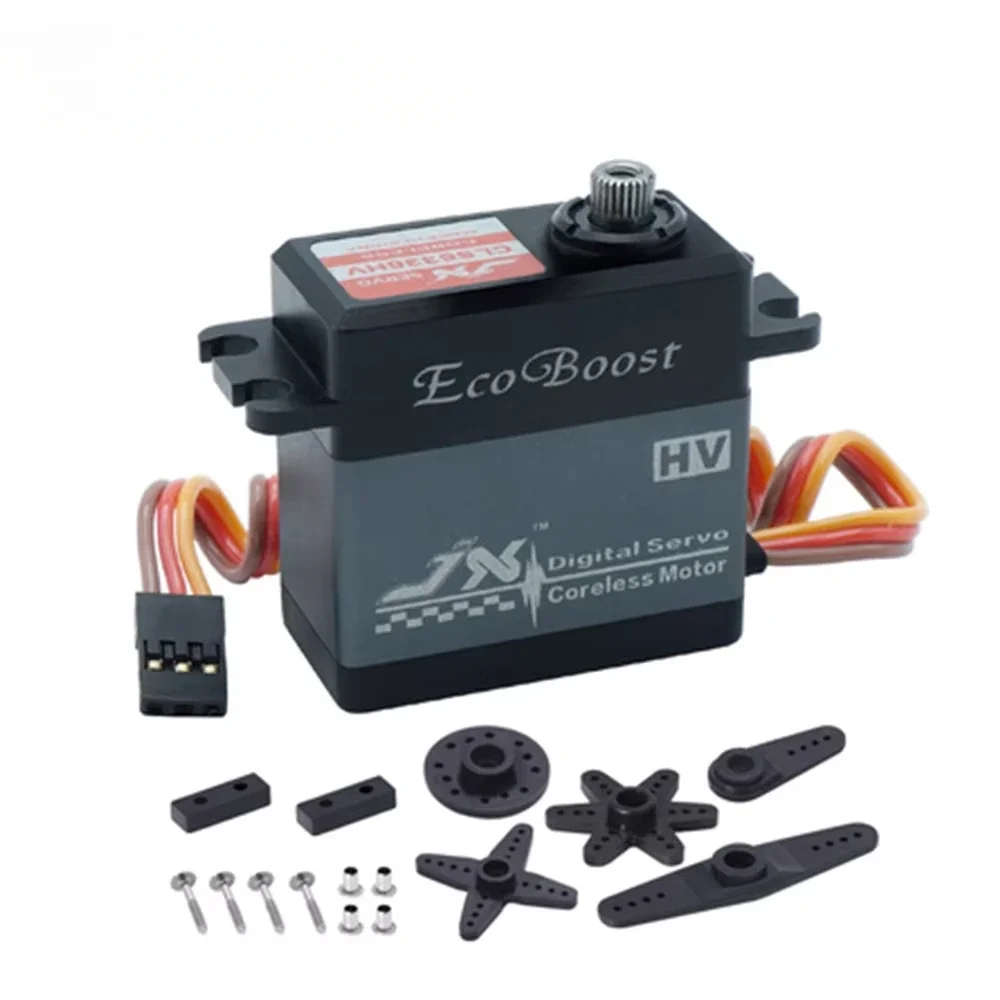 JX Servo Ecoboost CLS6336HV - 36KG Groot koppel 180 graden CNC digitale kernloze RC servo voor helikopterauto's - afbeelding 1