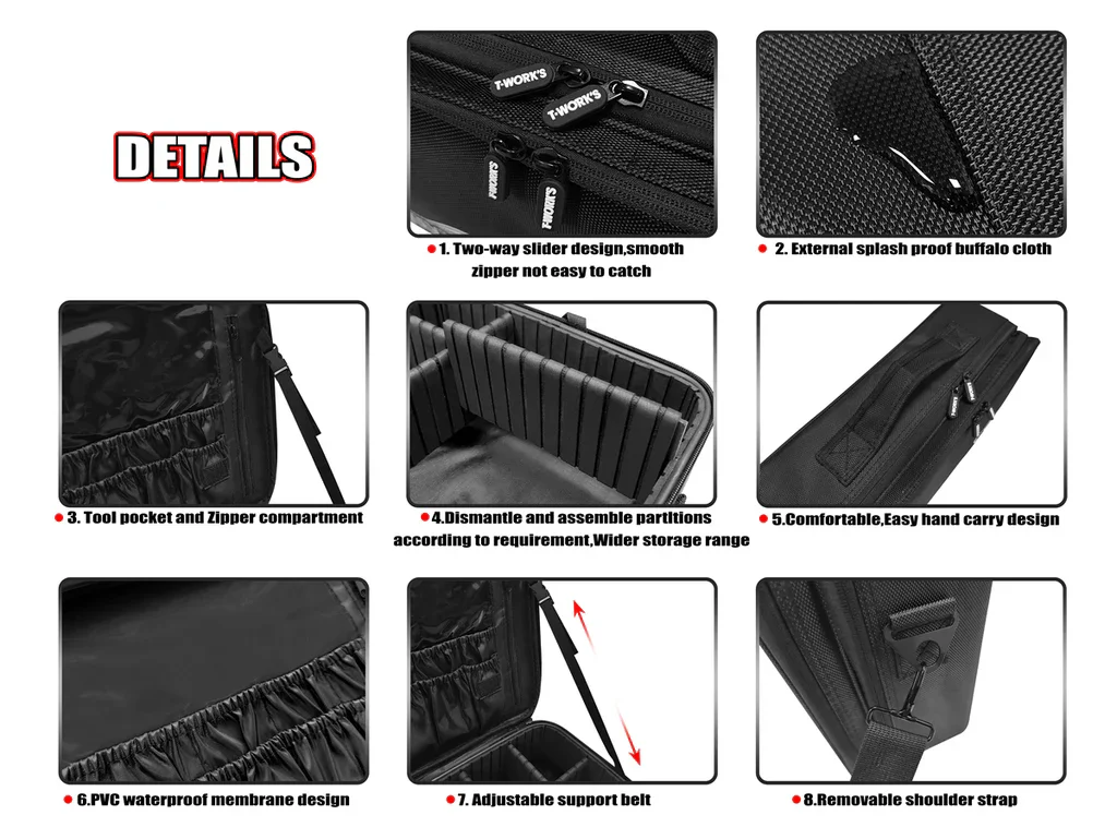 Original T works TT-075-F-L Hard Case Parts Large Bag ( Hard Separator ) professional Rc part