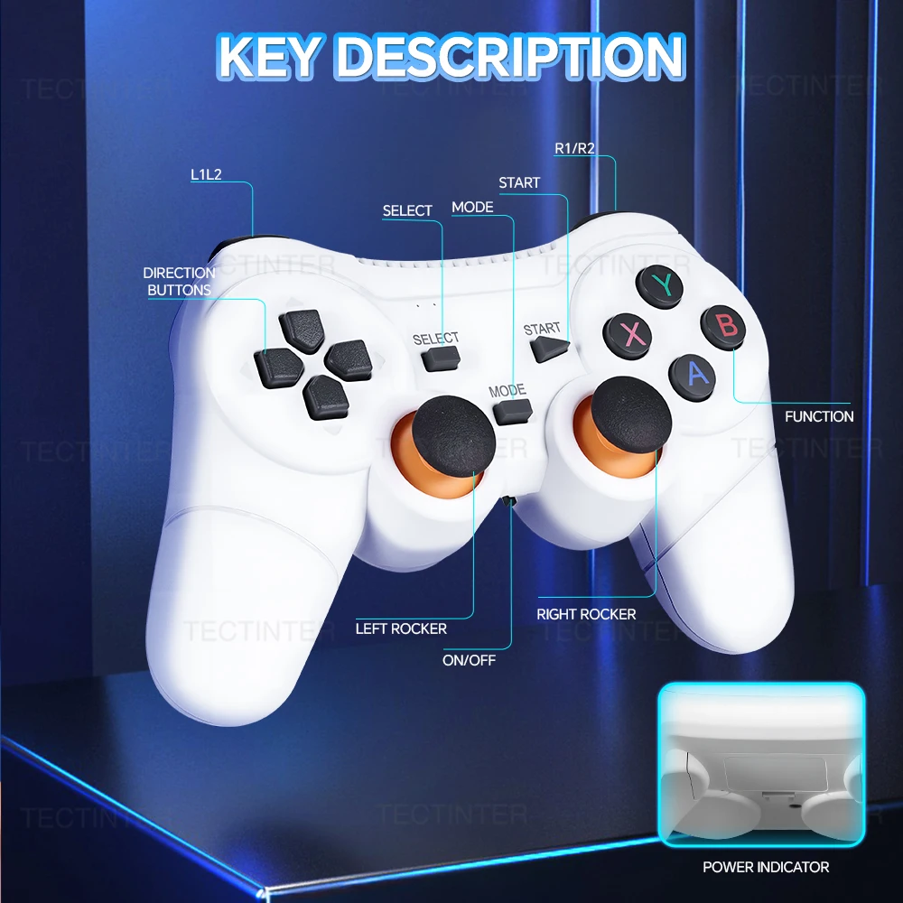 M15 Pro Mini 4K TV Game Stick ريترو لعبة فيديو وحدة تحكم يده لعبة لاعب 128G 40000 + ألعاب مع وحدة تحكم ألعاب لاسلكية #6