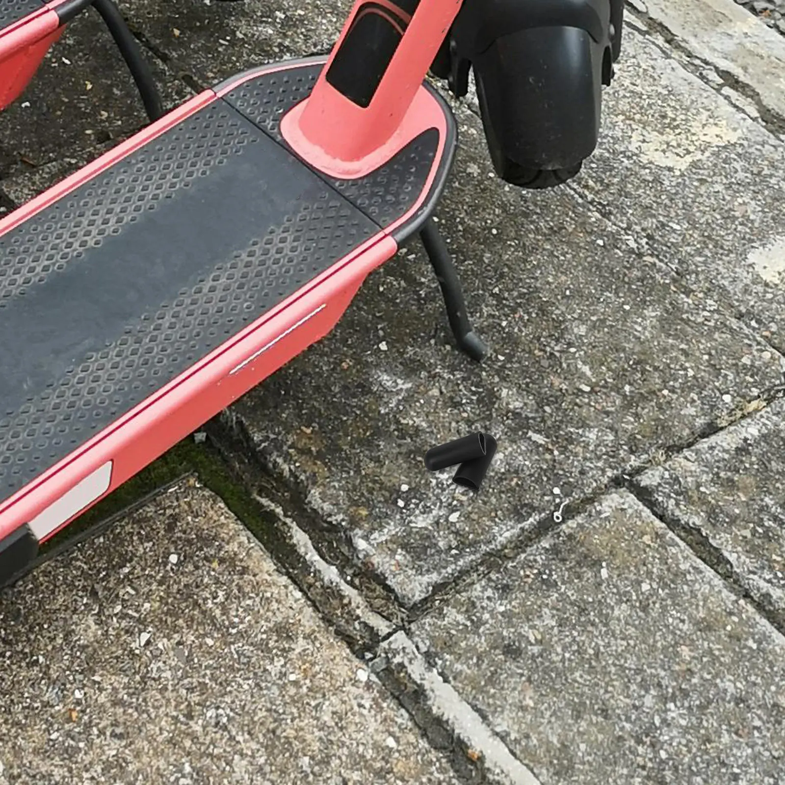 

2Pcs Electric Scooter Foot Support Cover Anti Slip Silicone Protector Footrest Sleeve Stand Parking Stabilizer Black