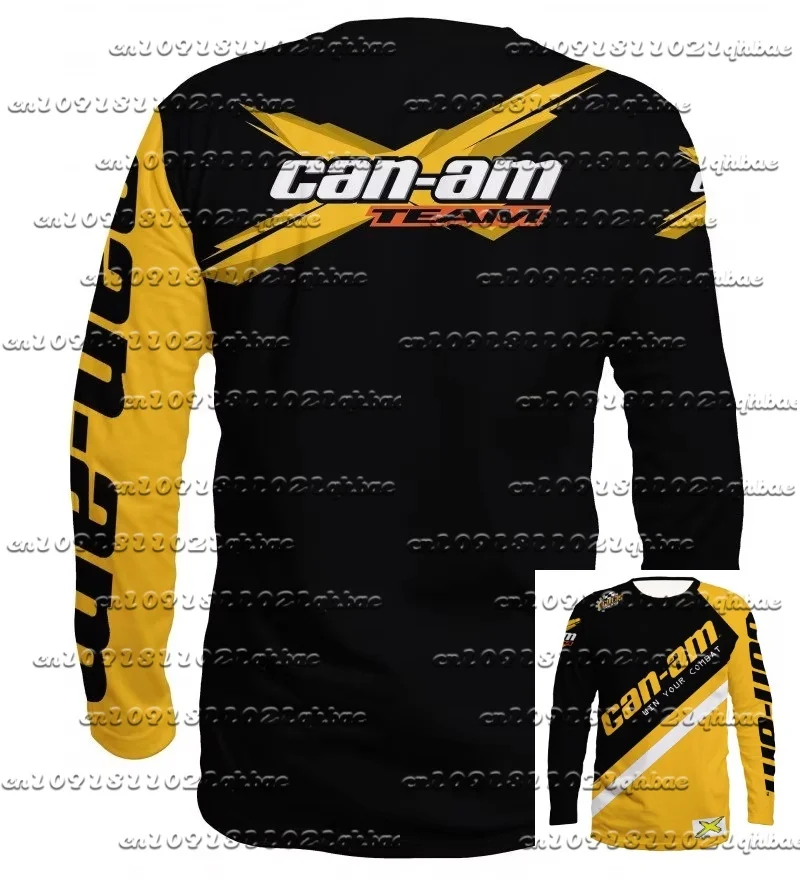 

Latest Summer Motorcycle Racing Long Sleeved Round Neck T-Shirt for Men Women Unisex Fashionable Can Am Team Sports Long T-Shirt