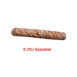 6.25U Spacebar Customize Baguette Resin Keycaps Cross Shaft Mechanical Keyboard Yellow Space Bar Key Cap