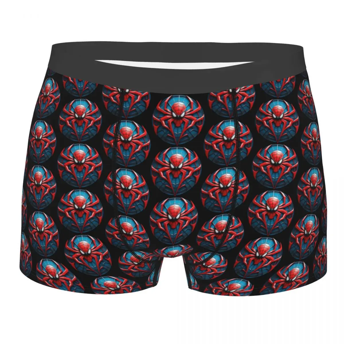 

Custom Spider Man Cartoon Superhero Boxers Shorts Men's Briefs Underwear Fashion Underpants