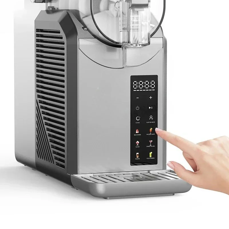 

Cold Drink Slush Machine Single Cylinder 2 Liters Automatic Cleaning Smoothie Beverage Machine
