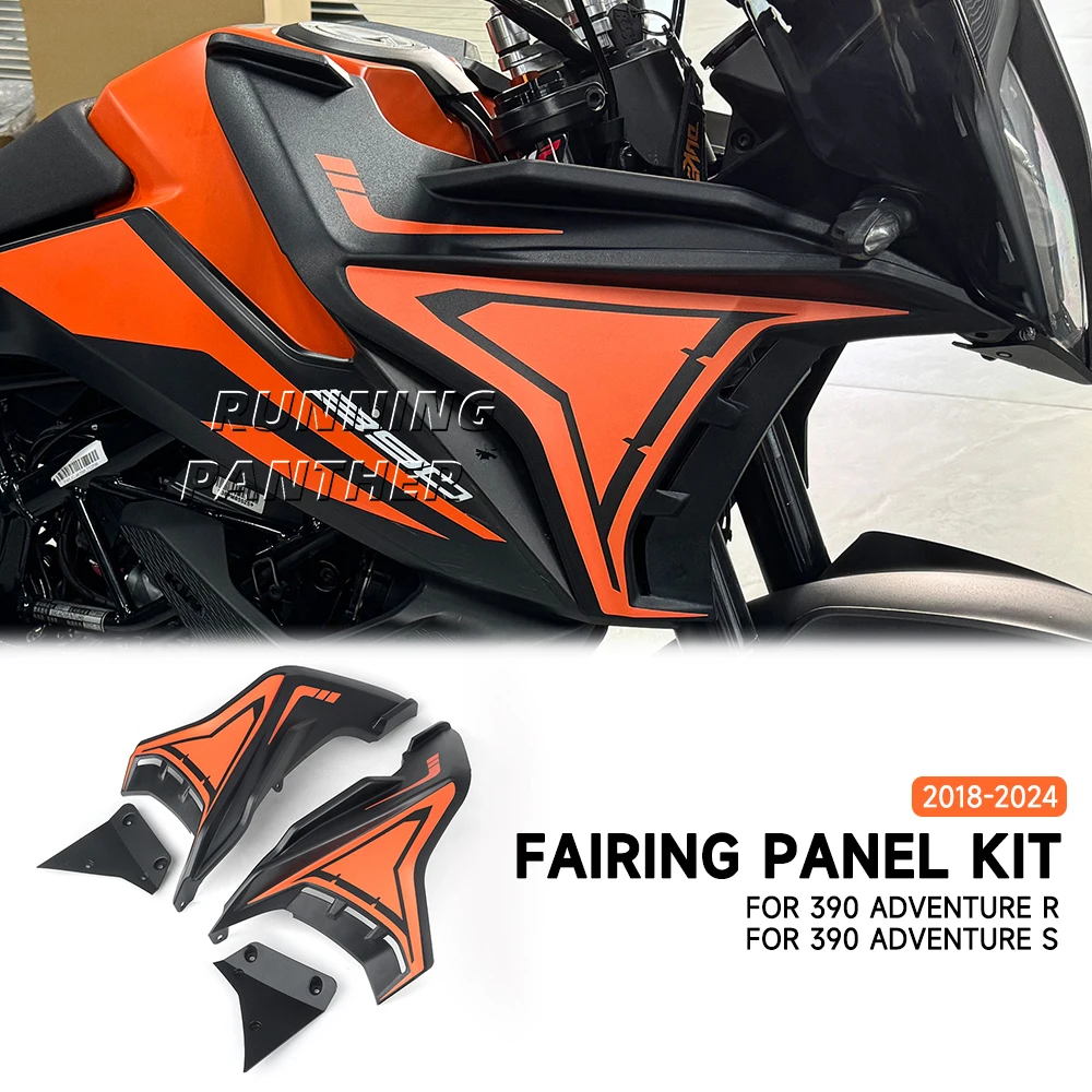 Motorcycle Front fairings Side Panels Kit For 390adv 390 ADV Adventure R S 2018-2024 2023 Wind Deflector Windscreen Plate Cover