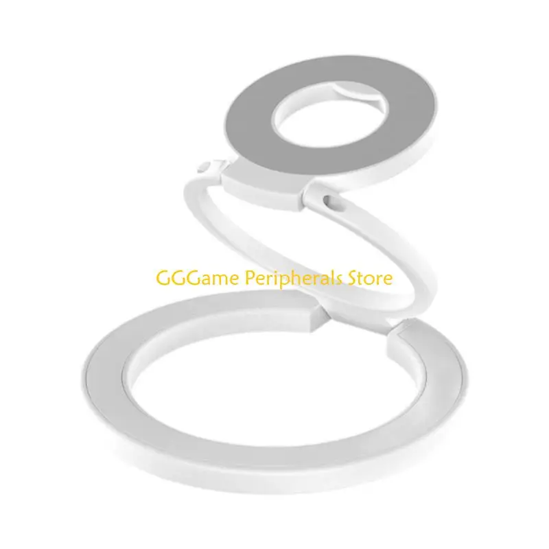 

U55B Antislip Phone Stand 360 Adjustable Metal Base Foldable Double Circle