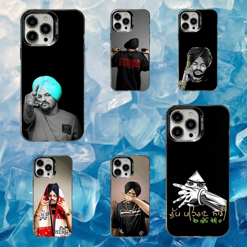 

S-Sidhu Moose W-Wala Phone Case For iPhone 16,15,14,13,12,11,Mini,Pro,SE,MAX White Matte Shockproof Cover