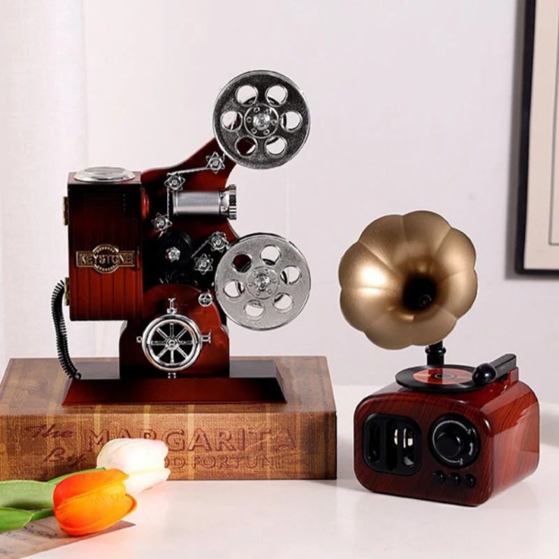 

Creative Vintage Music Box Wind-Up Mechanism Home Decor Creative Valentine's Day Birthday Gifts Photography Prop Ornament