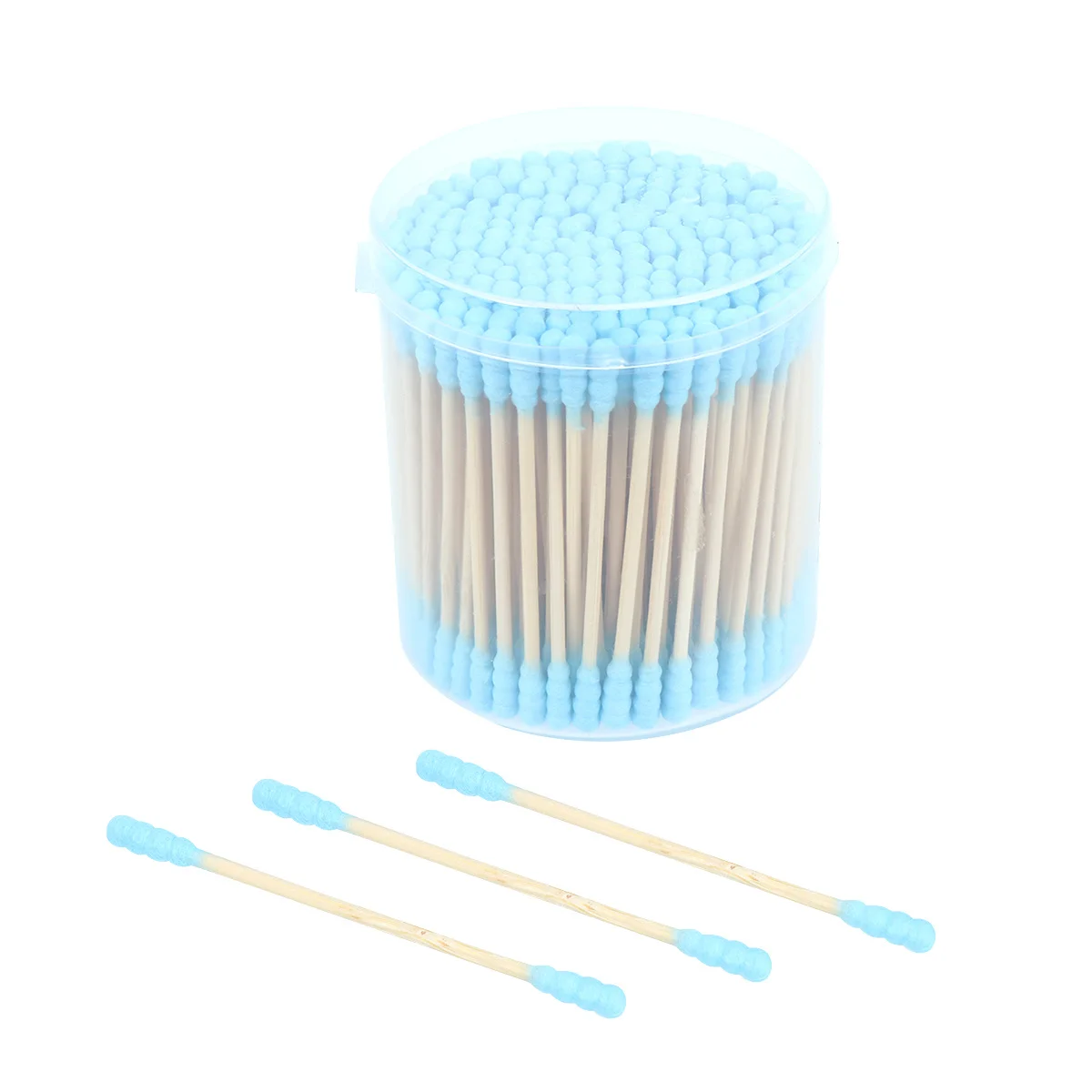 200 قطعة من مسحات القطن الملونة ذات الرؤوس المزدوجة متعددة الأغراض للعناية بالجمال أداة تنظيف المكياج أداة توزيع الجروح #5