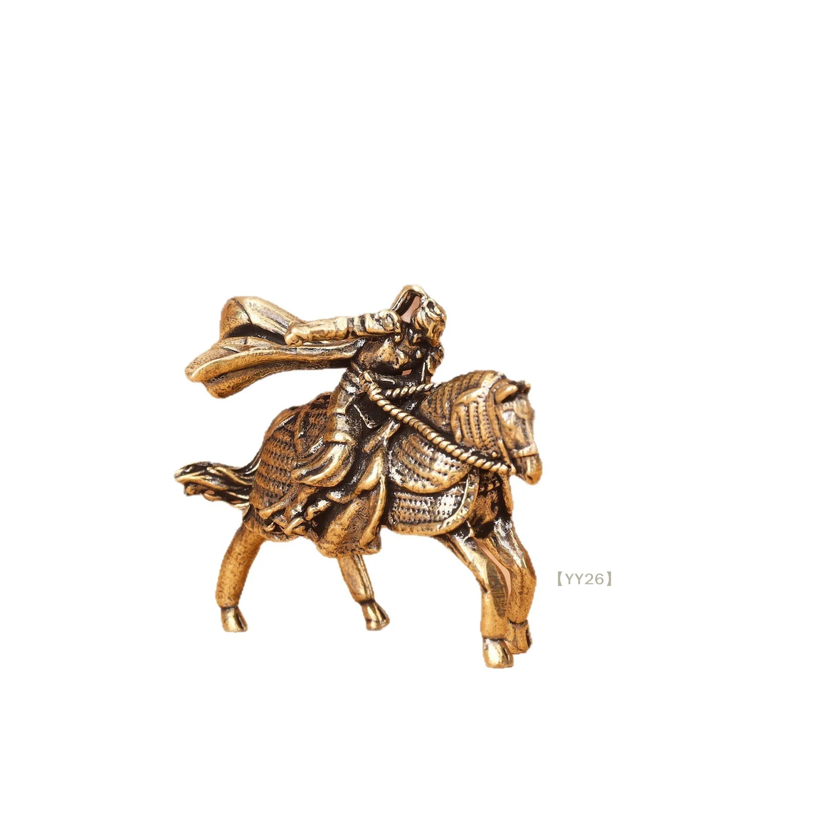 【YY26】Vintage Zinc Alloy Horse Figurine – Antique Desktop Decor Collectible Symbol of Vitality & Fortune