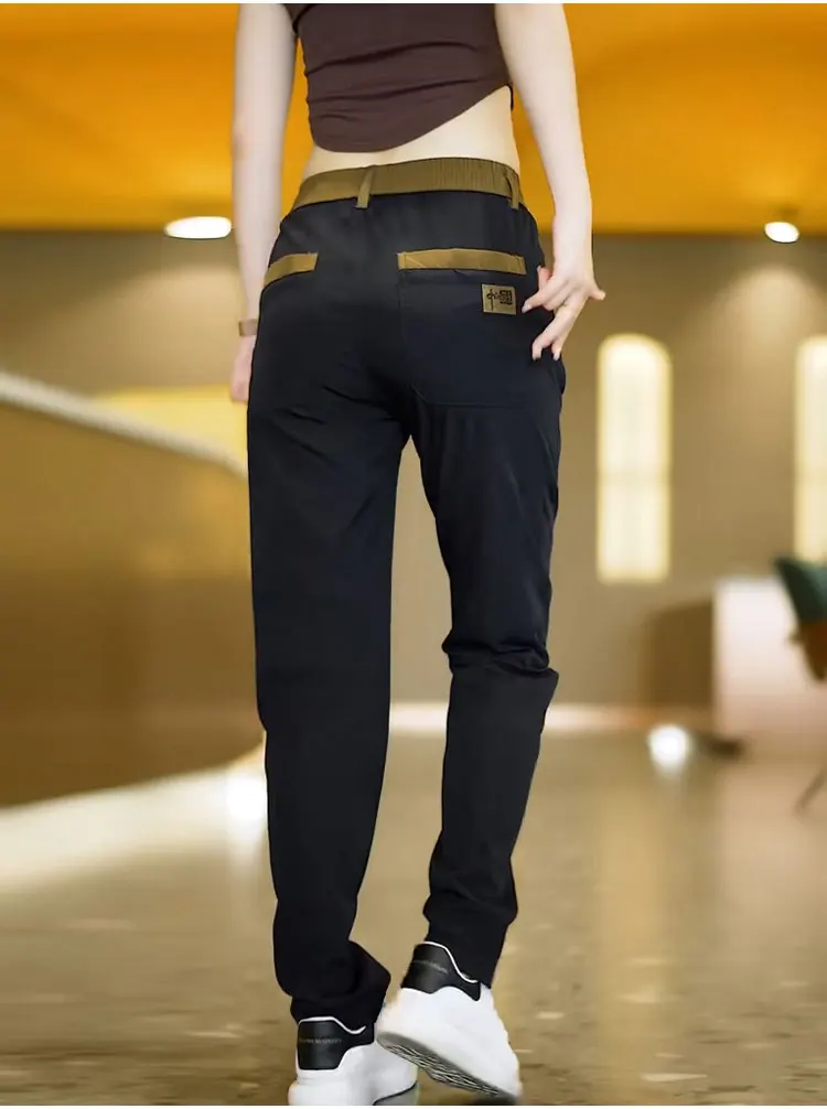 Neue Freizeithose für Herren im chinesischen Stil – Frühling/Herbst, mittelhoher Bund, elastisch, gerade geschnitten, bequem, atmungsaktiv, Sportmarke – Detail 9