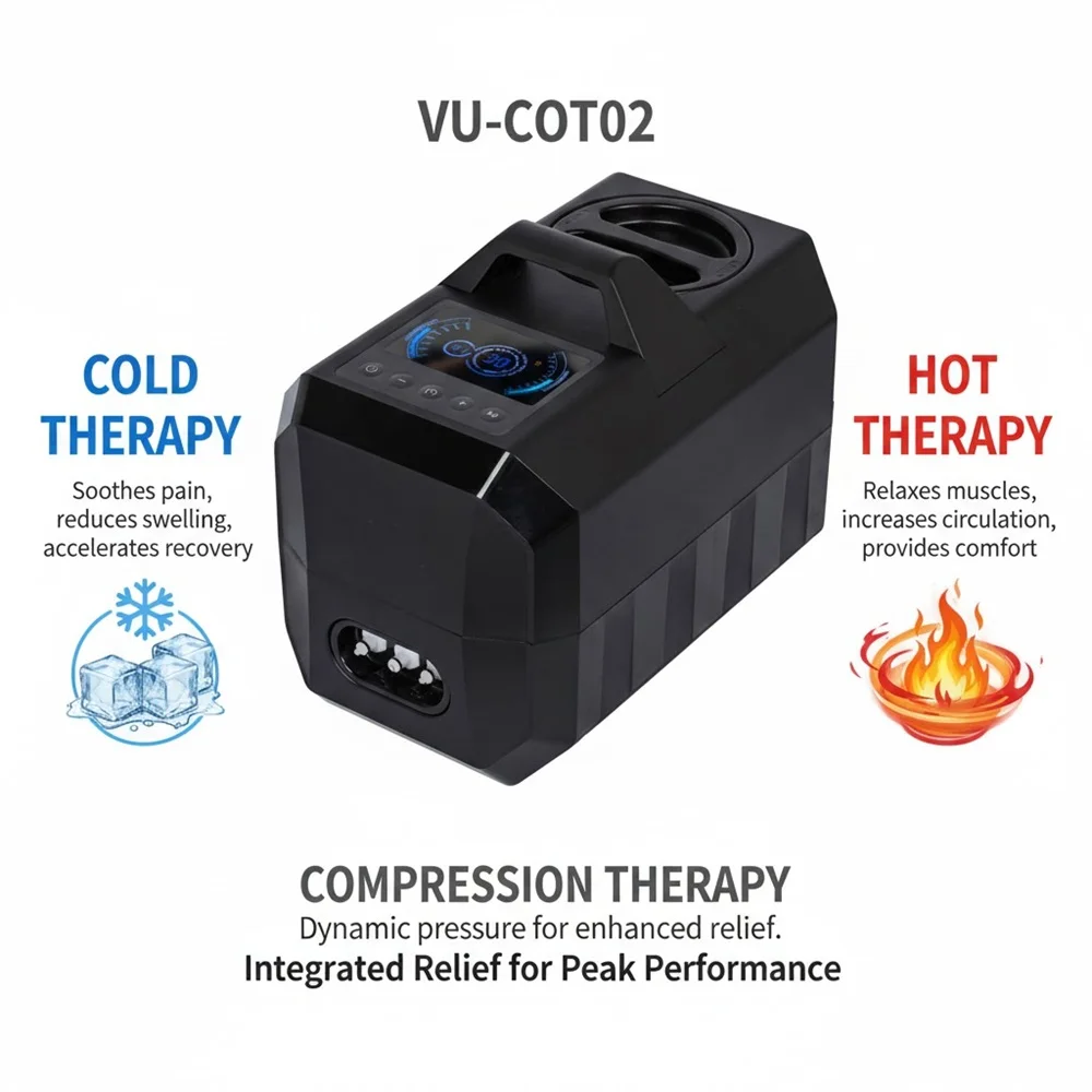 VU Cold &Heat Compression Therapy Machine Medical Device Sport Rehabilitation Equipment Reduce Edema Relieve Pain