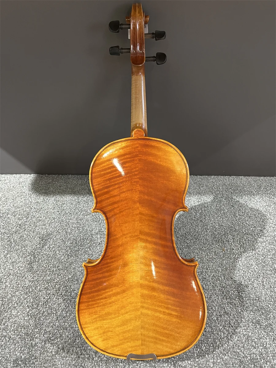 ACTUAL PHOTO AVAILABLE Rich Tone 4/4 Violin Cкрипка 4/4 كمان 바이올린 Hand Made Musical Instrument Keman Free violin case 4/4 049