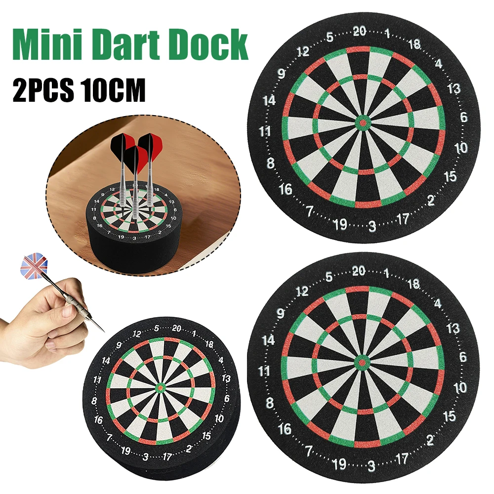 

2pcs Dartboard Design Display Stand Holder 10cm Dart Holder Mini Dart Dock for Multiple Dart Type Outdoor Home Family Party Game