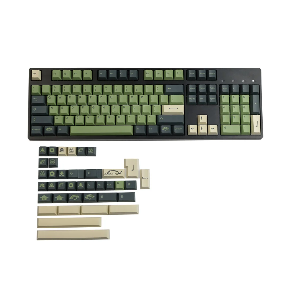 Imagem -03 - Barra de Espaço 2u 2.25u 2.75u 3u 6.25u 7u para Teclado Mecânico Gmk Terra Keycap Gmk Lshtar 142 Chaves Iso do Perfil da Cereja