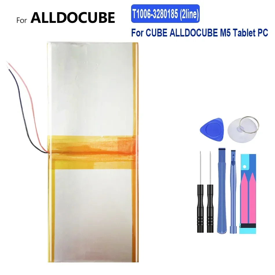 

T1006-3280185 Tablet Battery For CUBE ALLDOCUBE M5, 2Line, 6500mAh