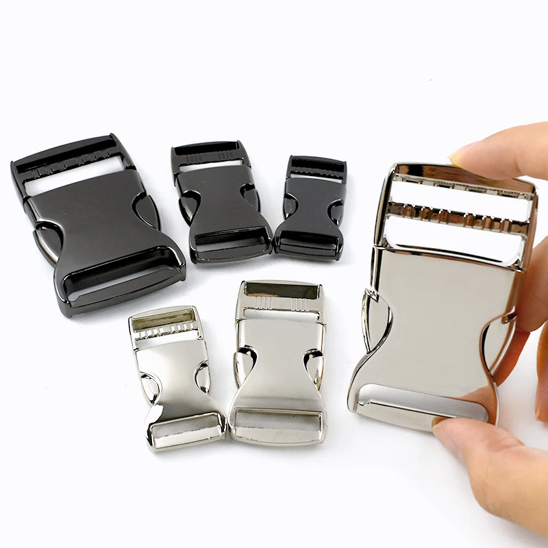 

2/5Pcs Metal Release Buckle 20/25/38mm Backpack Side Adjust Clasp Safety Belt Buckles Webbing Tape Closures Hook DIY Accessories