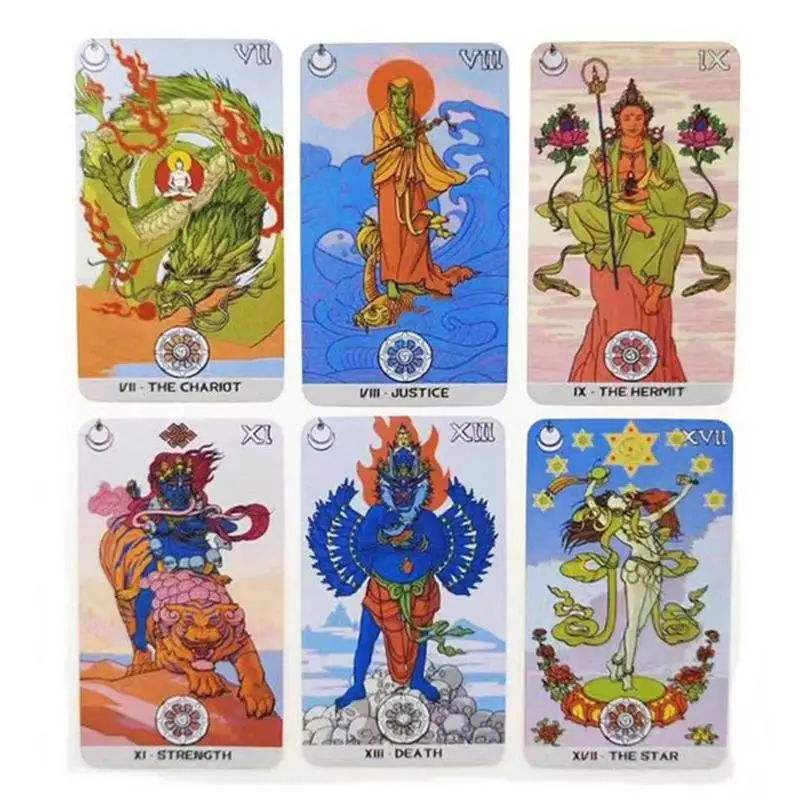 Wszystkie angielskie karty tarota prawdziwa miłość karty wyroczni Siddhartha Tarot/Labradorable/Egyptian Art Nouveau Doodle Tarot Oracle Deck