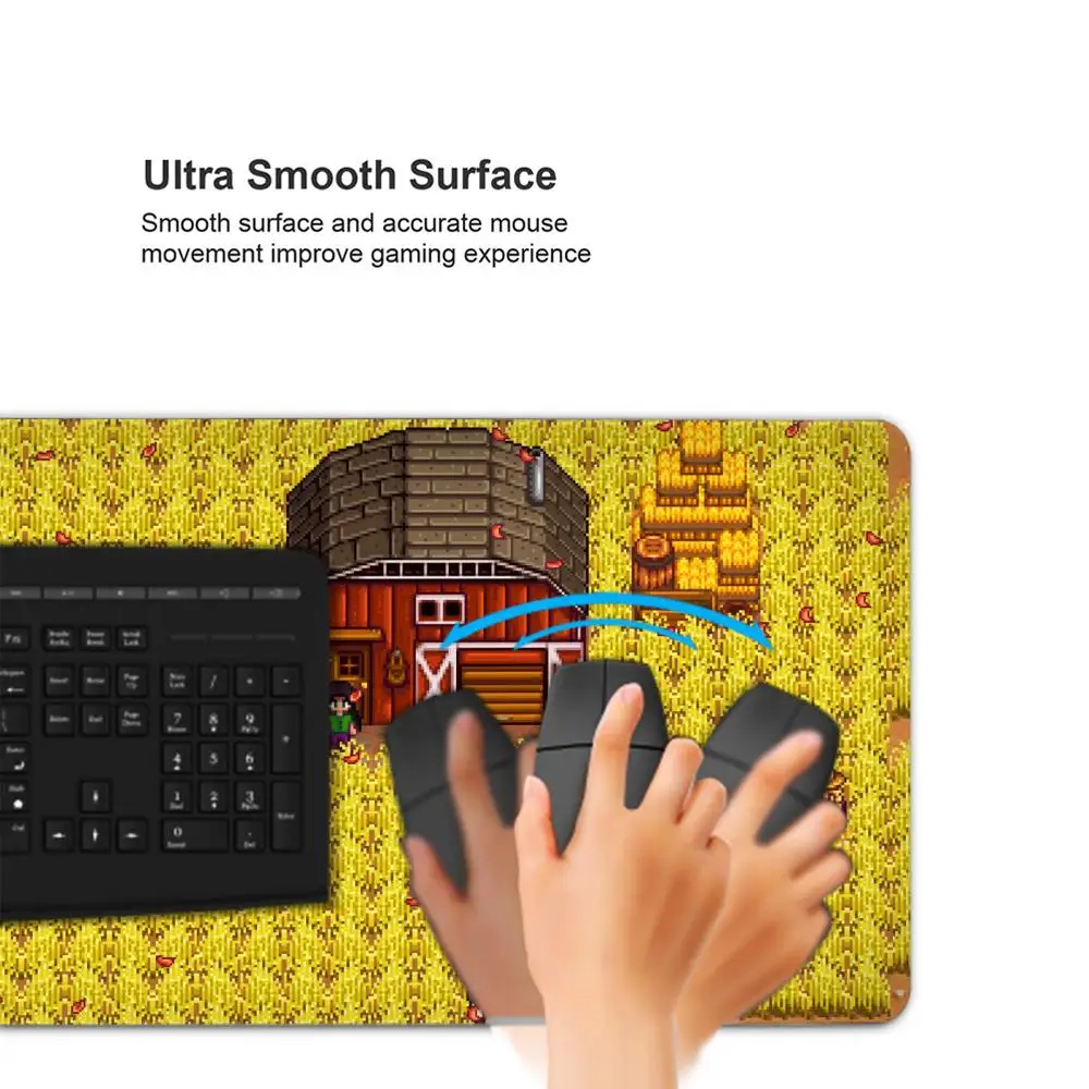 Stardew Valley Mouse Pad Gaming Abstrak Besar 800X400Mm MouseMat Gamer Alas Mouse Besar XXL Mause Karpet Meja PC