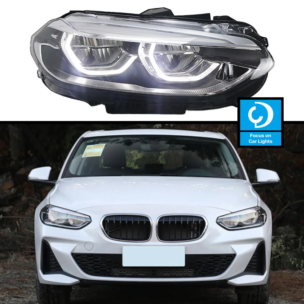 Car Front Headlight For BMW the 1 series 118i 2018-2019 LED HeadLamp Styling Dynamic Turn Signal Lens Automotive Accessories