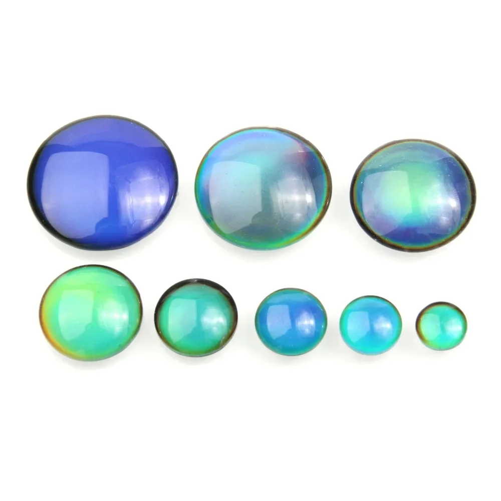 

100pcs/bag Cabochon Color Change by Temperature 8 10 12 14 16 18 20 25 mm Round Shape for Making Jewelry DIY