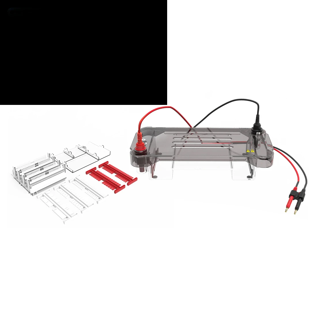 Multifunctional ABS horizontal electrophoresis cell for DNA isolation, identification, and preparation