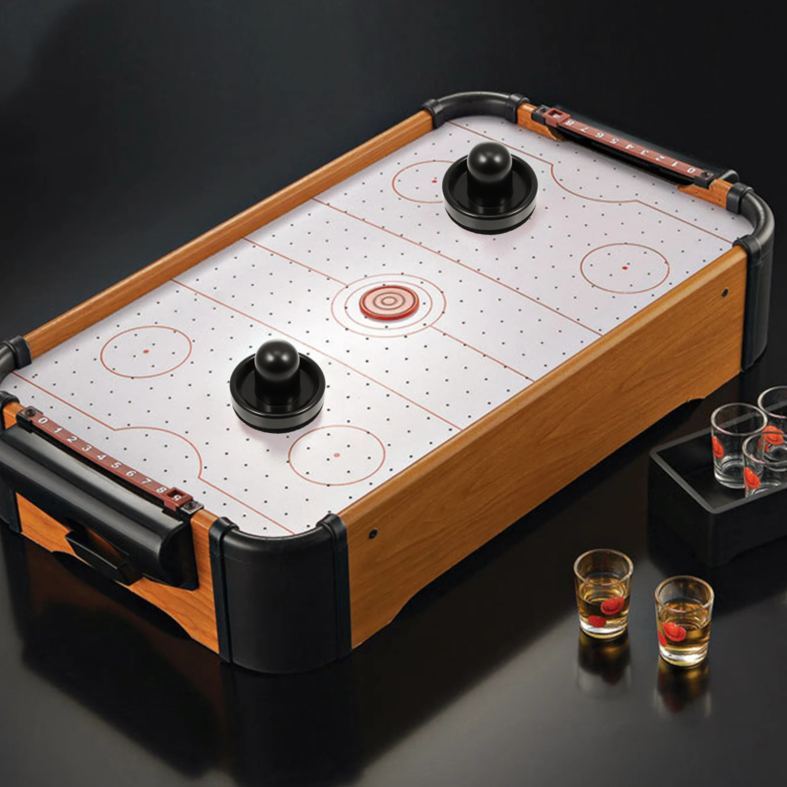 

Plastic Air Hockey Replacement Parts Pucks Strikers Paddle Game Room Accessories Embossed Card Tool