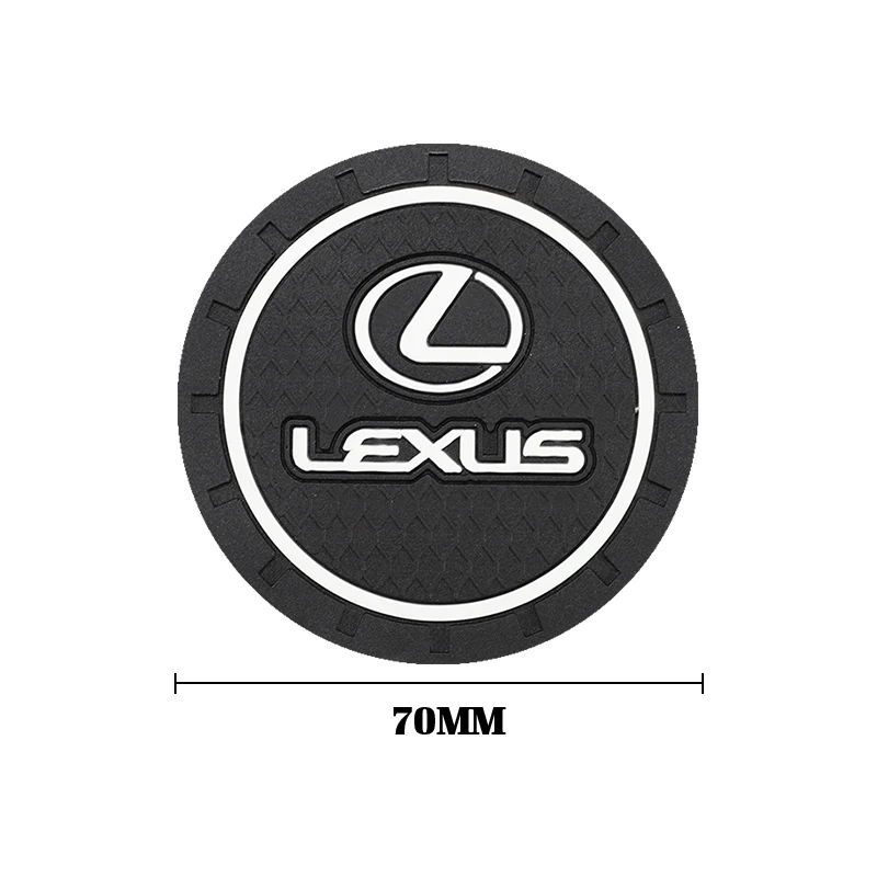2 قطعة سيارة كوستر وسادة عدم الانزلاق كأس الماء حامل لكزس RX300 IS200 IS250 ES350 Ct200h UX250h NX300h RX350 ES300h GS #6