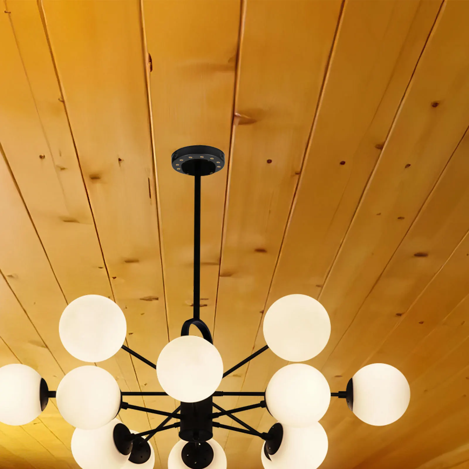 

2pcs Lamp Shade Ring Metal Light Fixture Parts For Ceiling Lamp Cover Durable Finish Replacement Ring, Diy Pendant