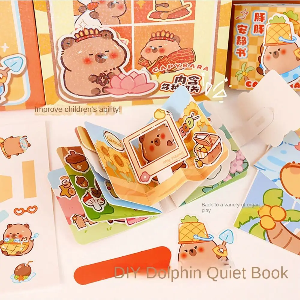 Kawaii Capybara Stationery Set Abundant Cartoon Graduation Gift with Handbag Cute Birthday Gift for Primary School Students