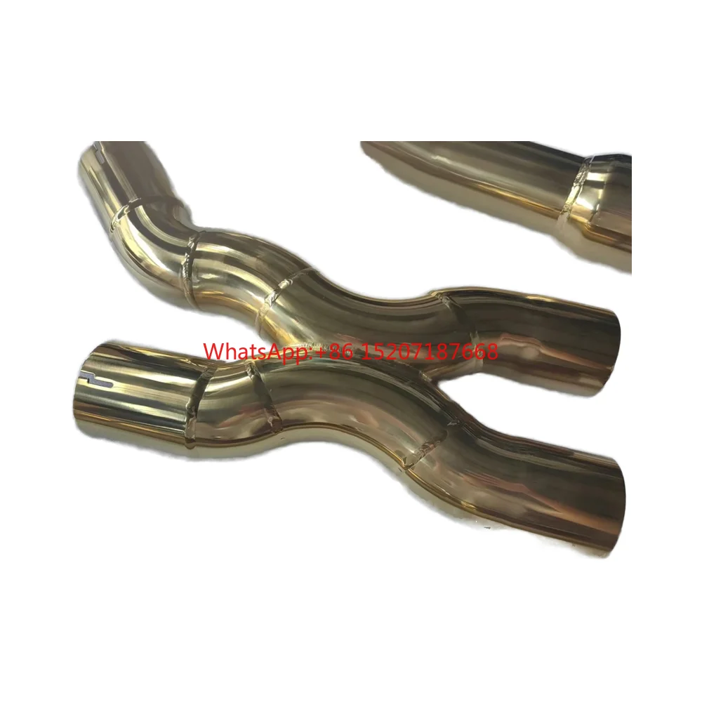 

76MM High-Performance 304 Stainless Steel/Titanium Dual Tubes Catback Exhaust Pipes for M3 G80 M4 G82 Customize