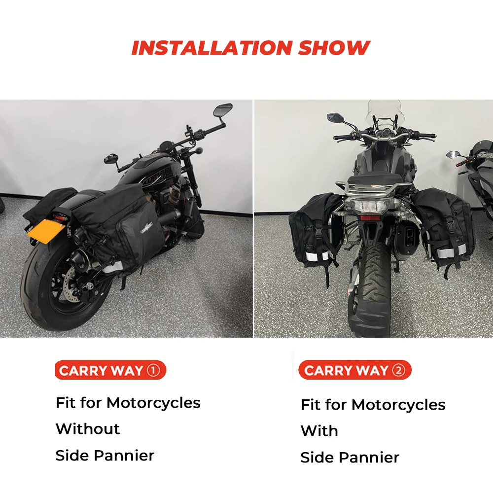 KEMIMOTO Motorrad-Satteltasche, wasserdichte Seitentaschen für BMW R1200GS R1250GS ADV, für Triumph Tiger 900, für Honda X-ADV Twin Africa – Detail 6