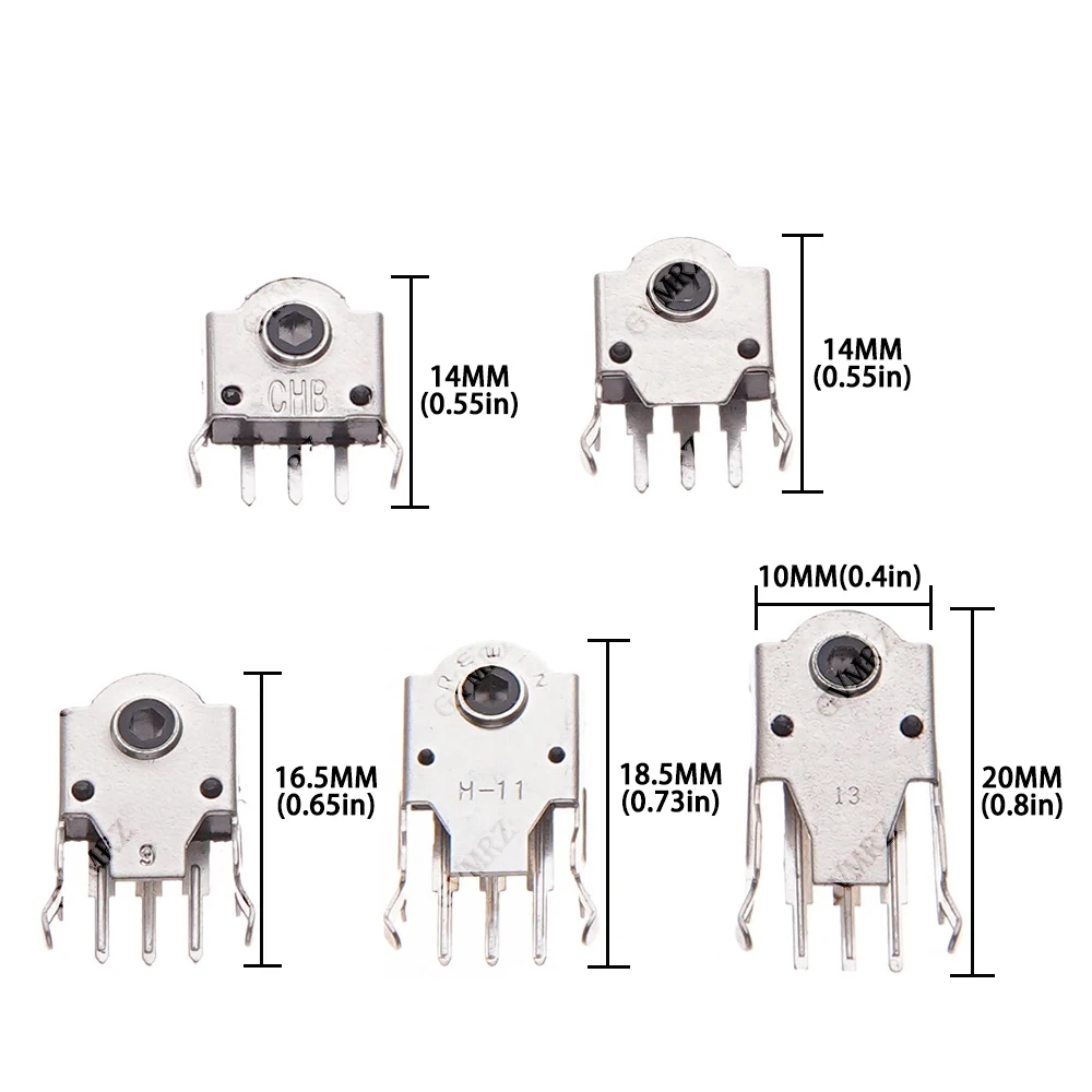 10PCS 5MM 7MM 9MM Mouse Encoder 11MM 13MM Rolling Switch Roller Encoder 5H 7H 9H 11H 13H Mouse Navigation Mouse Connector