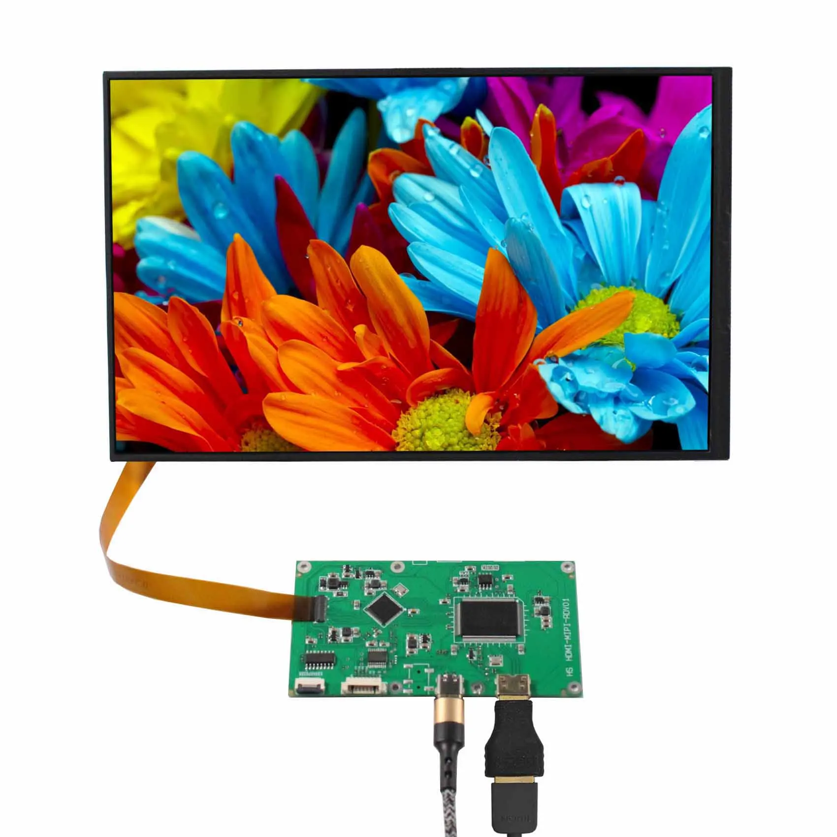 300Nit Secondary Screen With Usb C Mipi Controller Board Lcd Car Display 10.1