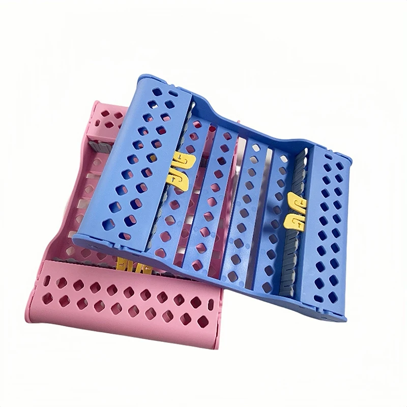 Autoclavable Dental Cassette Rack Dentistry Disinfection Instrument Box 10 Slots Sterilization Box Tay Holder for Filling Tools view 3