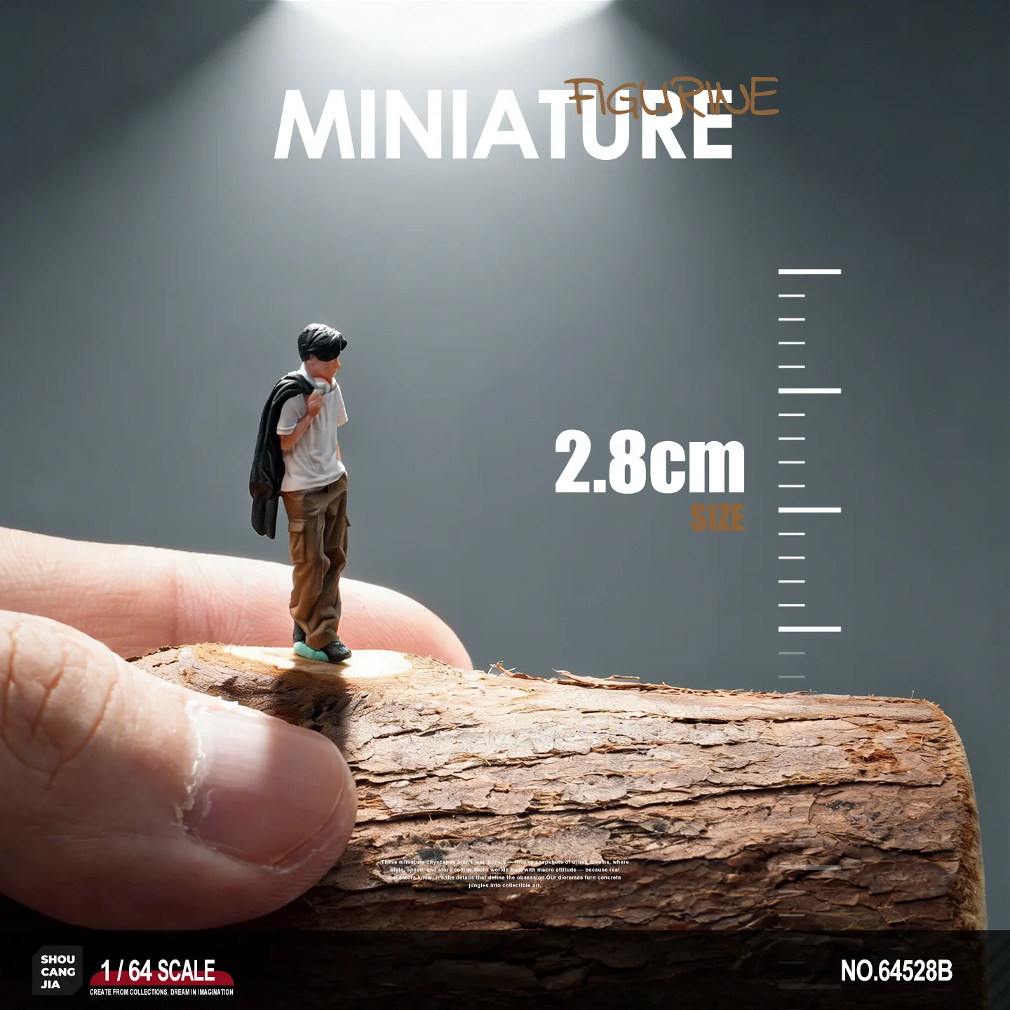 Miniature Simulation Figurine Model Resin Painted Finished Small Worker Pants Boy's Toy 3D Ornament