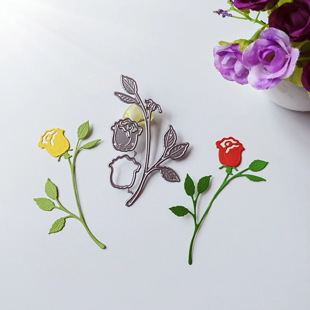 

beautiful flowers, roses die- cutting dies scrapbook decoration embossed photo album decoration card making DIY crafts